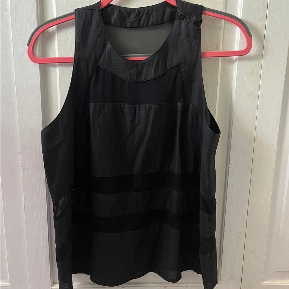 Vintage Christine Albers Tank with Sheer Paneling